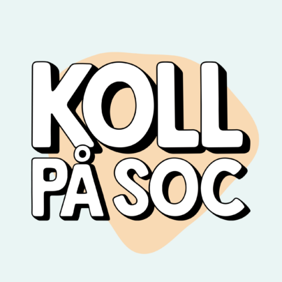 Vi ser logotypen för Koll på Soc