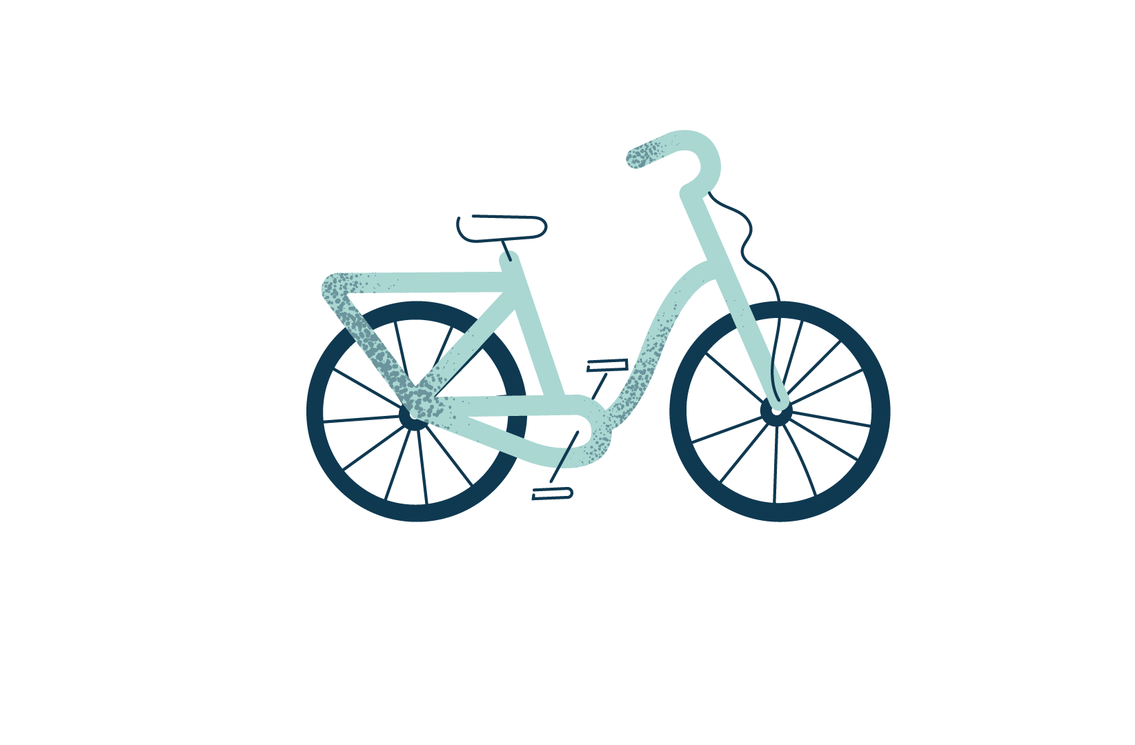 Illustration av en cykel