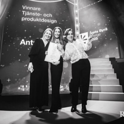 Vinnarbild från Årets Byrå 2025 - Antrop vann guld!