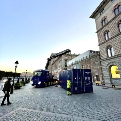 Containern som innehåller framtidsprototypen